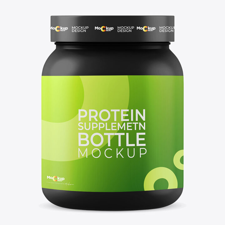 Protein Supplement Bottle Mockup - Image 3