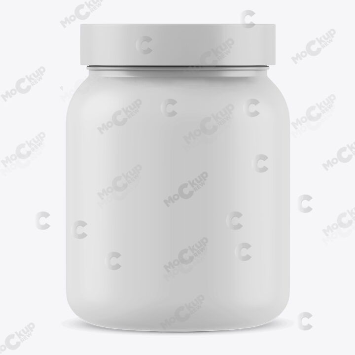 Protein Supplement Bottle Mockup