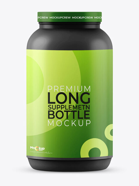 Long Protein Tub Mockup