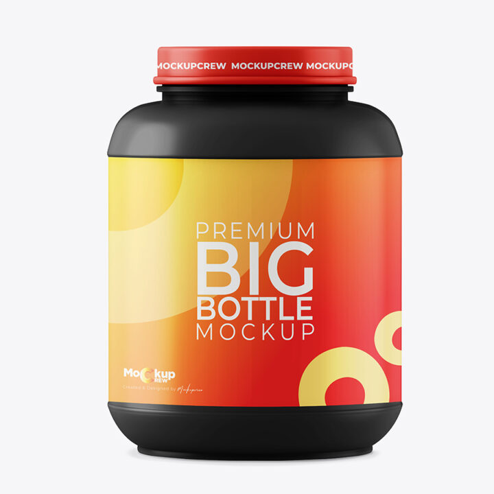 Big Bottle Supplement Mockup - Image 4