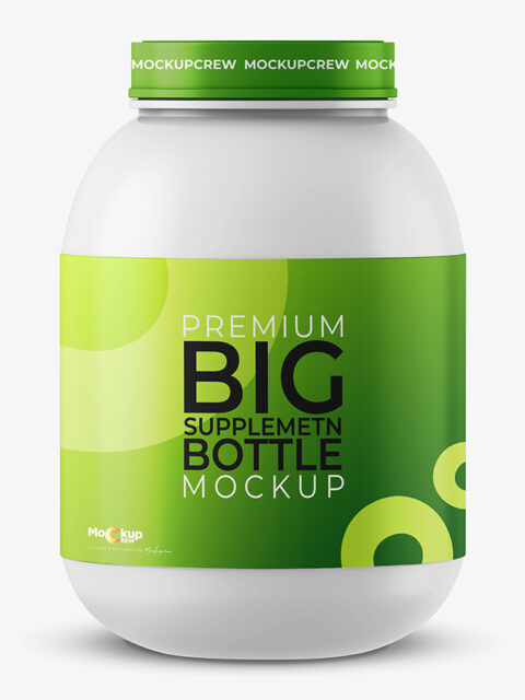 Supplement Bottle Mockup