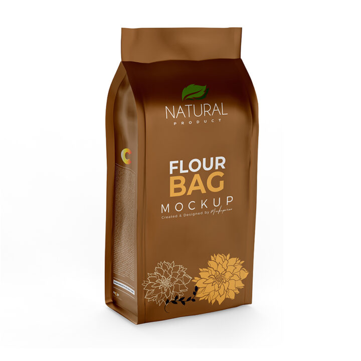 Glossy Flour/Coffee Bag Mockup - Image 3