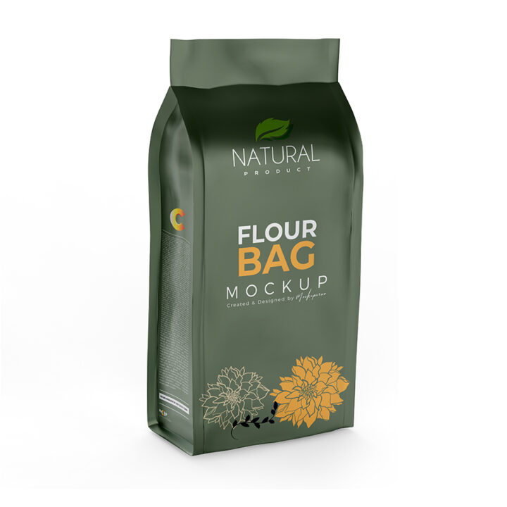 Glossy Flour/Coffee Bag Mockup - Image 4