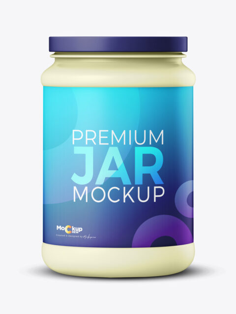 Protein Jar Mockup