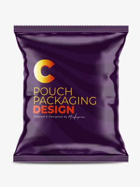 Small Pouch Packaging Mockup